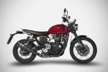 Triumph Scrambler 1200 sistema di scarico completo acciaio inox racing (2024)