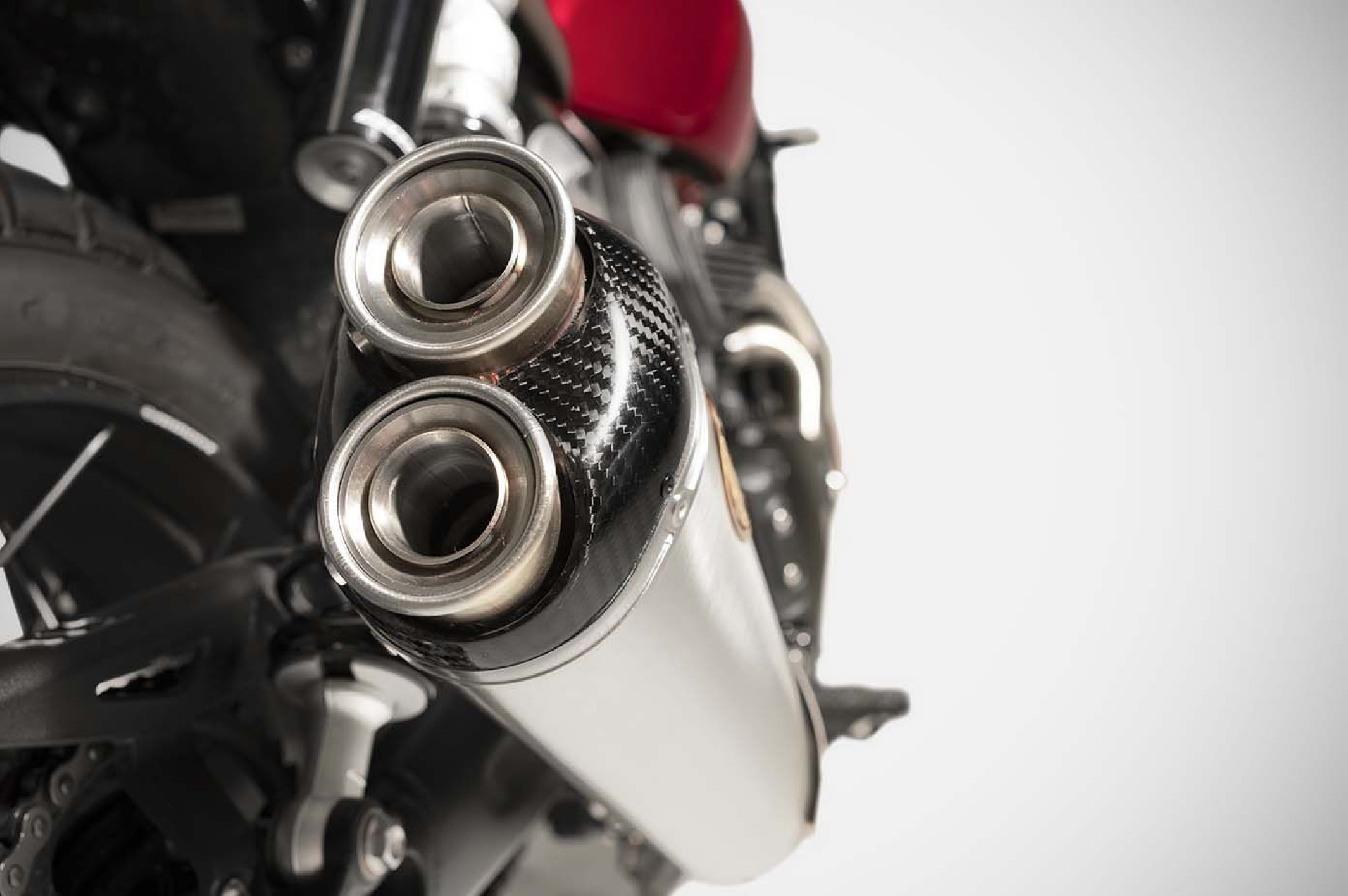 Triumph Scrambler 1200 full exhaust system stainless steel racing (24-26)