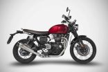 Triumph Scrambler 1200 sistema di scarico completo acciaio inox racing (2024)