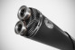 Triumph Scrambler 1200 sistema di scarico completo acciaio inox nero racing 2024-2026 - Zard