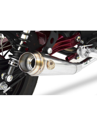 Moto Guzzi V7 II Racer 15-17 Slip-On Racer Stainless Steel Silencers