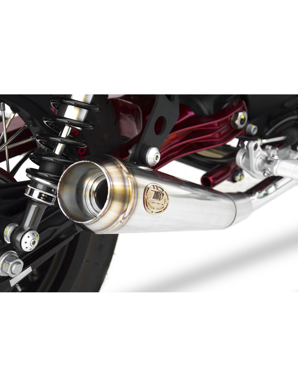 Moto Guzzi V7 II Racer 15-17 Slip-On Racer Stainless Steel Silencers