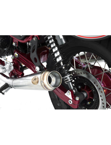 Moto Guzzi V7 II Racer 15-17 Racer Stainless Steel Racing Silencers