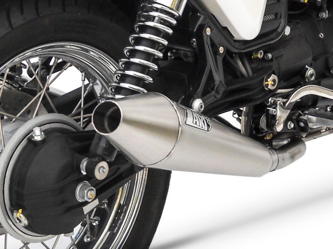 Moto Guzzi V7 Cafe Racer 09-12 Conical Slip-On Racing Silencers