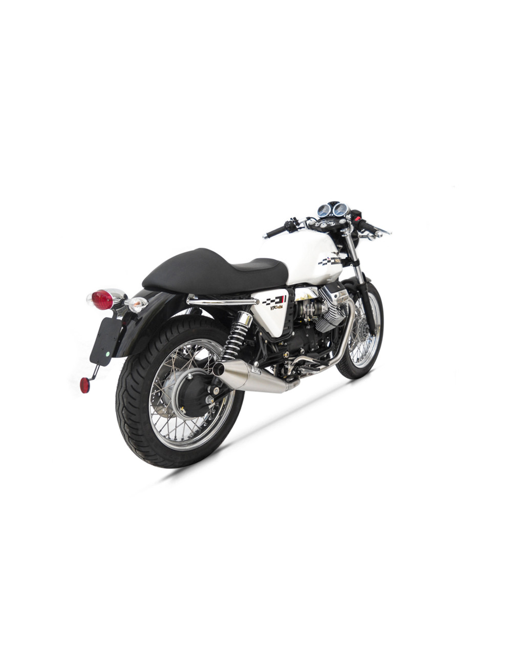 Moto Guzzi V7 Cafe Racer 09-12 Slip-On Conico Silenziatori Racing