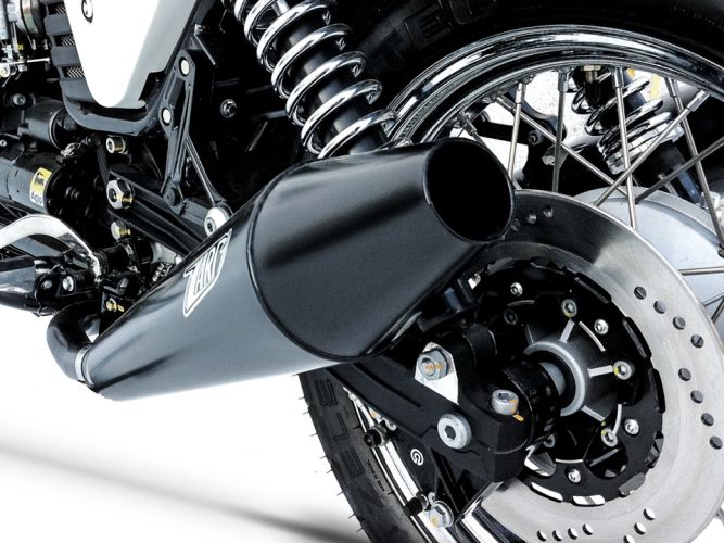 Moto Guzzi V7 Cafe Racer 09-12 Conical Racing Silencers