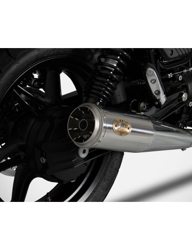 Moto Guzzi V7 850 21-23 Slip-On Approved Stainless Steel Silencers