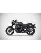 Moto Guzzi V7 III 17-19 Slip-On Zuma Silenziatori Inox Omologati Racing