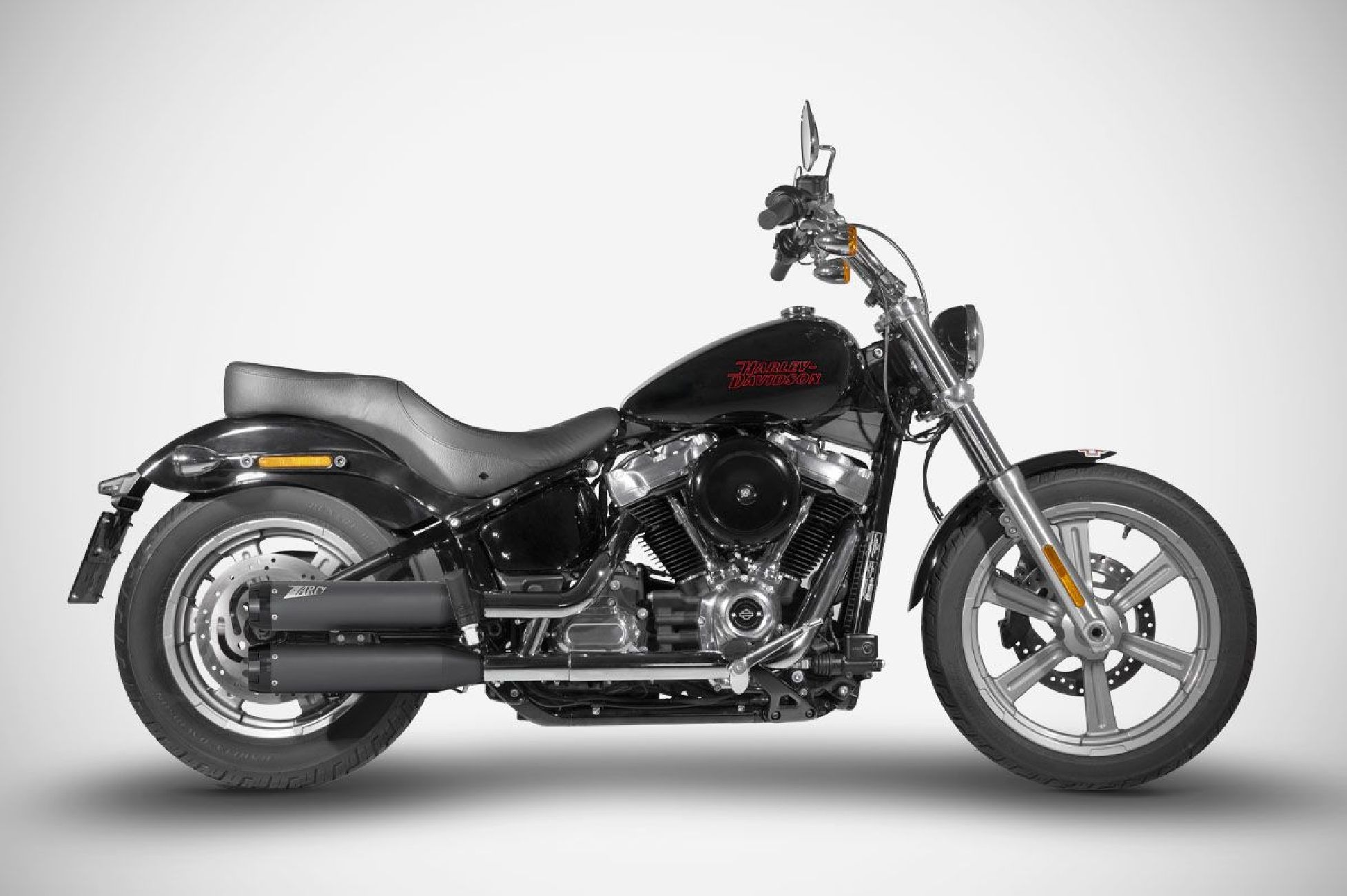 Harley-Davidson Softail Standard - 2017/2024 sistema di scarico silenziatori sovrapposti Zard