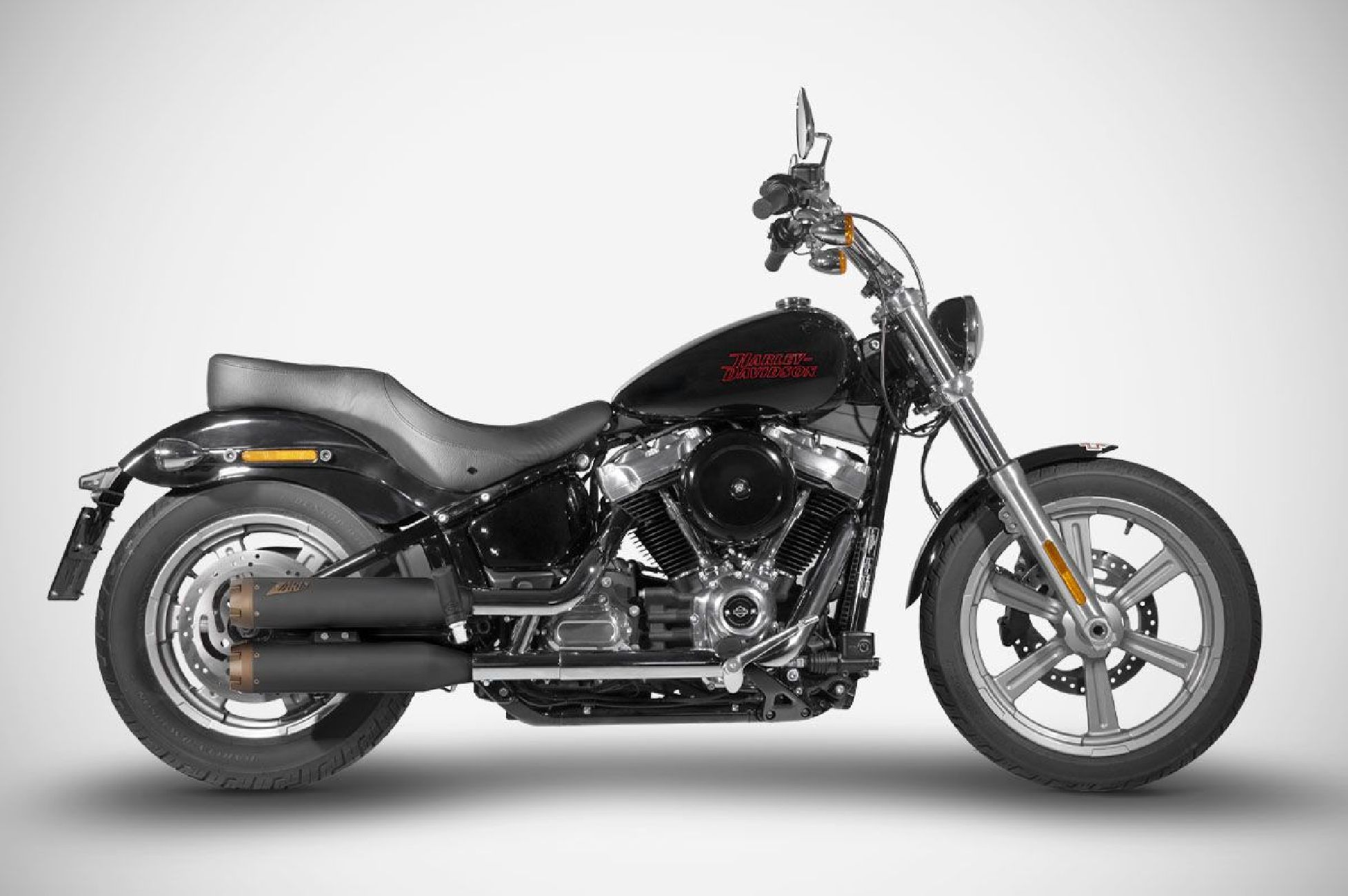 Harley-Davidson Softail Standard - 2017/2024 sistema di scarico silenziatori sovrapposti Zard