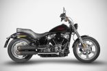 Harley-Davidson Softail Standard - 2017/2024 sistema di scarico silenziatori sovrapposti Zard