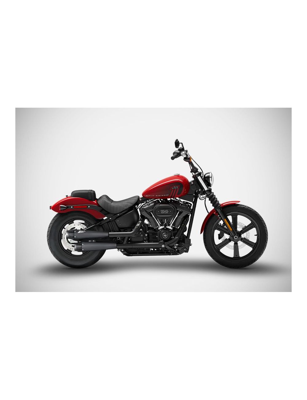 Scarico Street Bob 114 AVIO Slip-Ons (17-24) Silenziatori Inox Harley-Davidson Zard