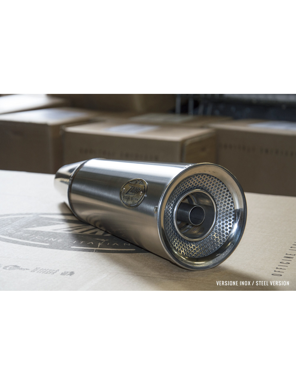 Moto Guzzi V9 Bobber/Roamer Slip-On Big Stainless Steel Silencers