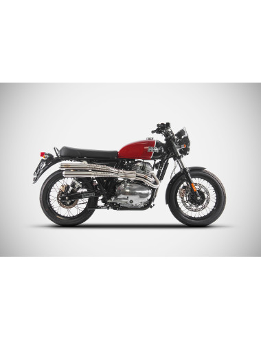 Royal Enfield Continental GT 650 21-23 Flat Full Exhaust Stainless Steel