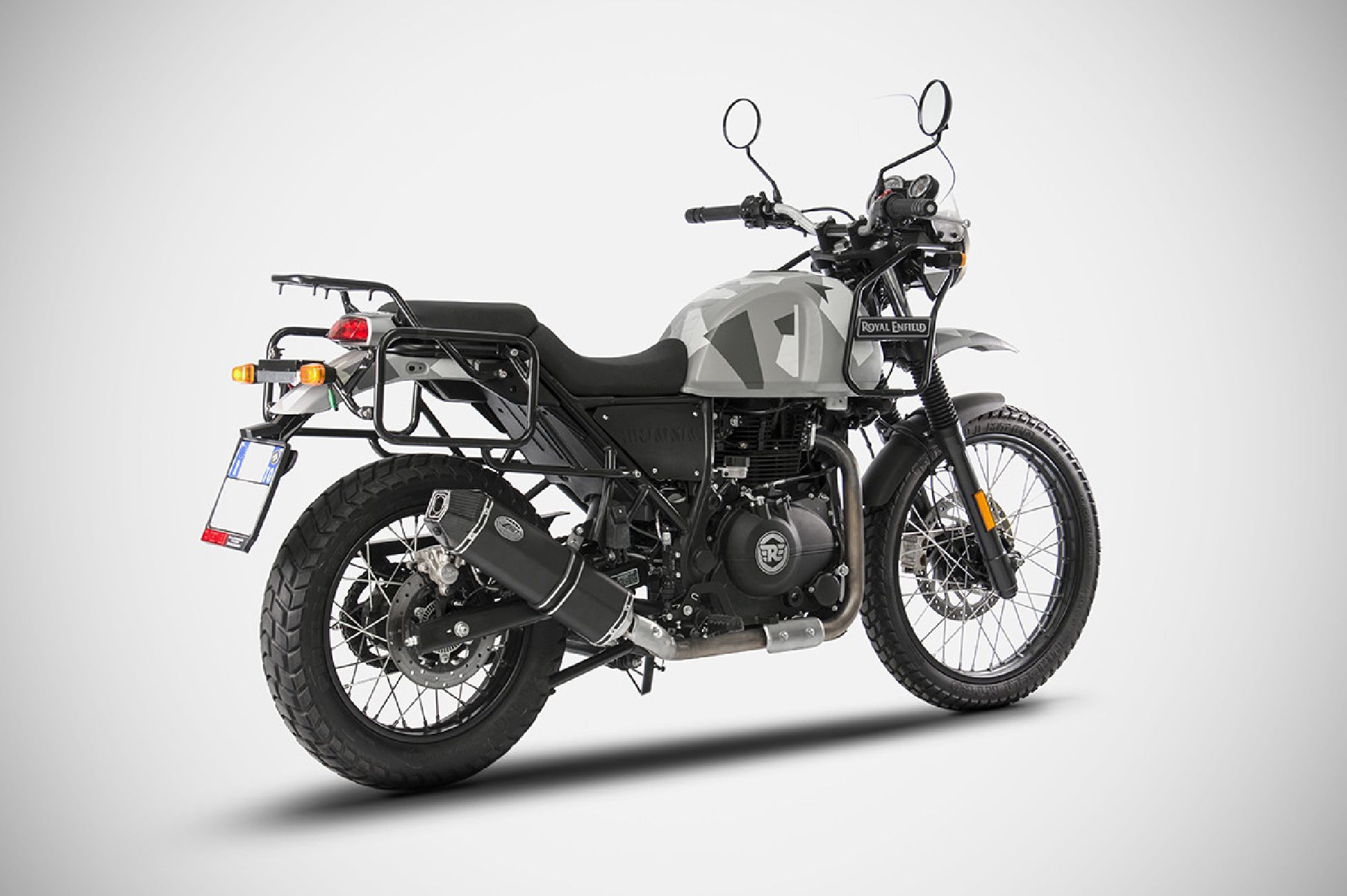 Royal Enfield Himalayan 410 17-20 Slip-On Penta Low Silenziatore Basso Acciaio