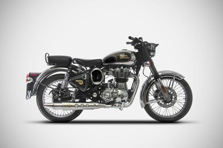 Royal Enfield Classic 500 17-20 Slip-On Stainless Steel Euro 4 and Racing Approved