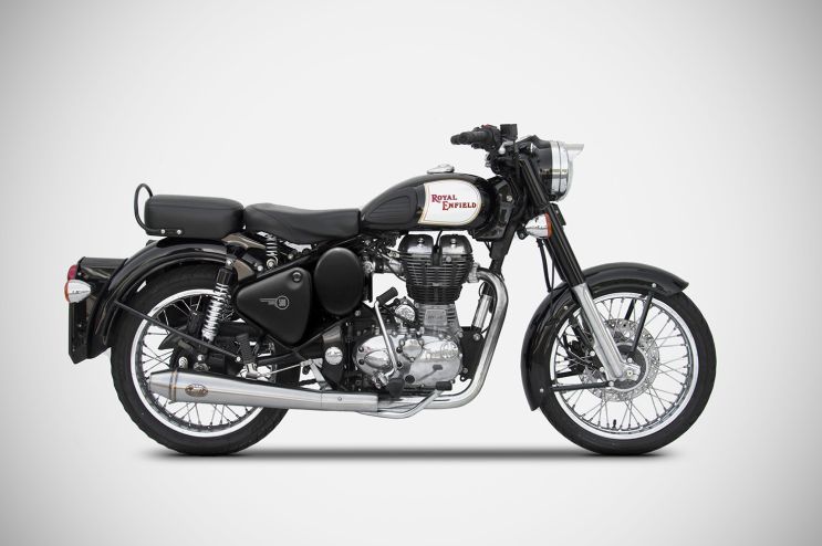 Royal Enfield Bullet 350/500 06-09 Slip-On Conico Inox Racing con DB Killer