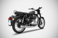 Royal Enfield Bullet 350/500 06-09 Slip-On Conical Stainless Steel Racing