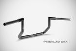 Touring (2006-2021) Bat 10” Inches Handlebar Harley Zard Steel Glossy Black