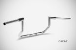 Grand American Touring Manubri (2022-2023) Bat 10” Pollici Handlebar Harley Zard Acciaio Cromato