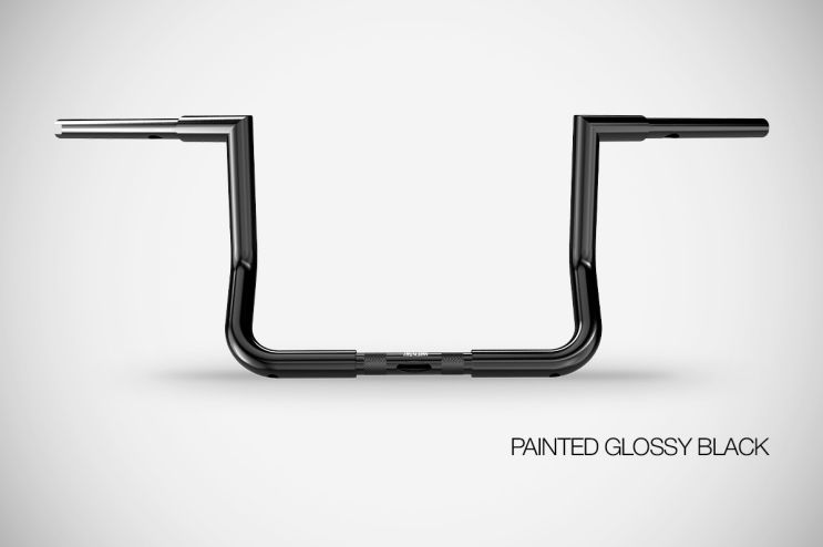 Touring (2006-2021) Bat 12” Inches Handlebar Harley-Davidson Zard Steel Glossy Black