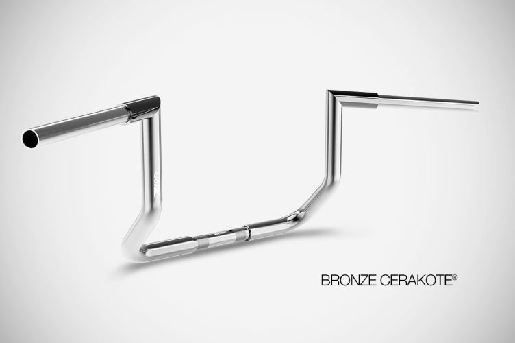 Touring (2006-2021) Bat 12” Inches Handlebar Harley Zard Steel Chrome