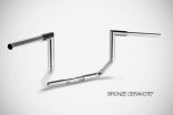 Touring (2006-2021) Bat 12” Inches Handlebar Harley Zard Steel Chrome