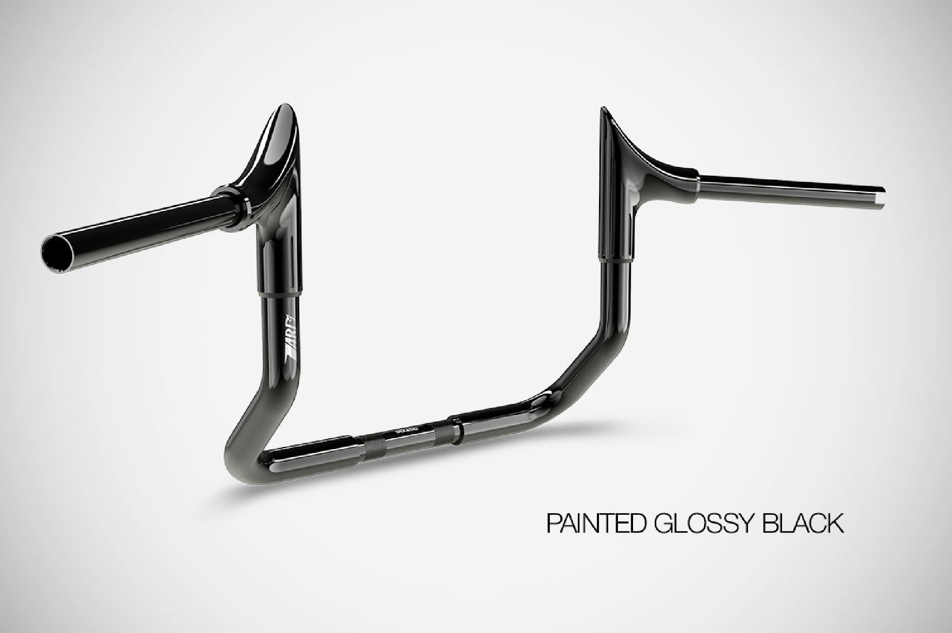 Touring Manubri (2006-2021) Bull 12” Pollici Handlebar Harley-Davidson Acciaio Nero Lucido