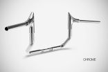 Touring Manubri (2006-2021) Bull 12” Pollici Handlebar Harley-Davidson Acciaio Cromato