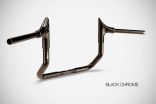 Touring Manubri (2006-2021) Bull 12” Pollici Handlebar Harley-Davidson Acciaio Cromato Nero