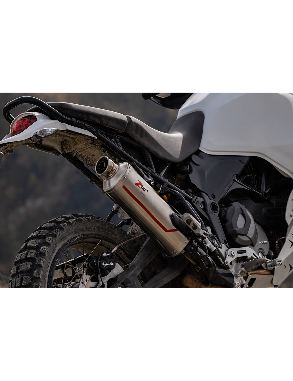 Ducati Desert exhaust Sand