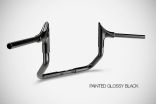 Grand American Touring Manubri (2024-2025) Bull 10” Pollici Handlebar Harley-Davidson Zard Acciaio Nero Lucido