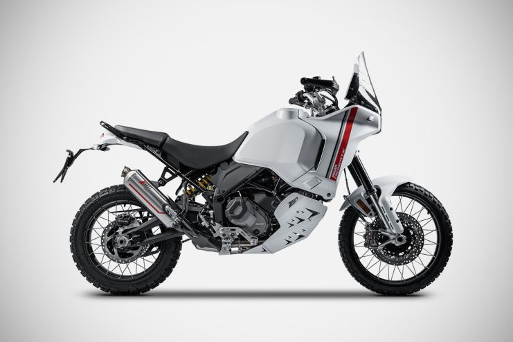 Scarico Ducati Desert X Sabbia Slip-On ZARD Inox Racing