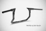 Touring Manubri (2006-2021) Eagle 10” Pollici Handlebar Harley Zard Acciaio Nero Lucido