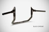 Grand American Touring Manubri (2024-2025) Bull 10 Pollici Handlebar Harley-Davidson Zard Acciaio Nero Cromato Nero