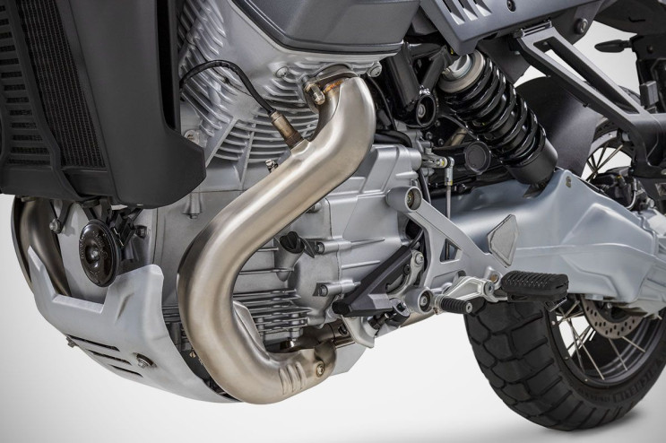 Moto Guzzi Stelvio decatalizzatore racing 2024 / 2026 acciaio inox Zard