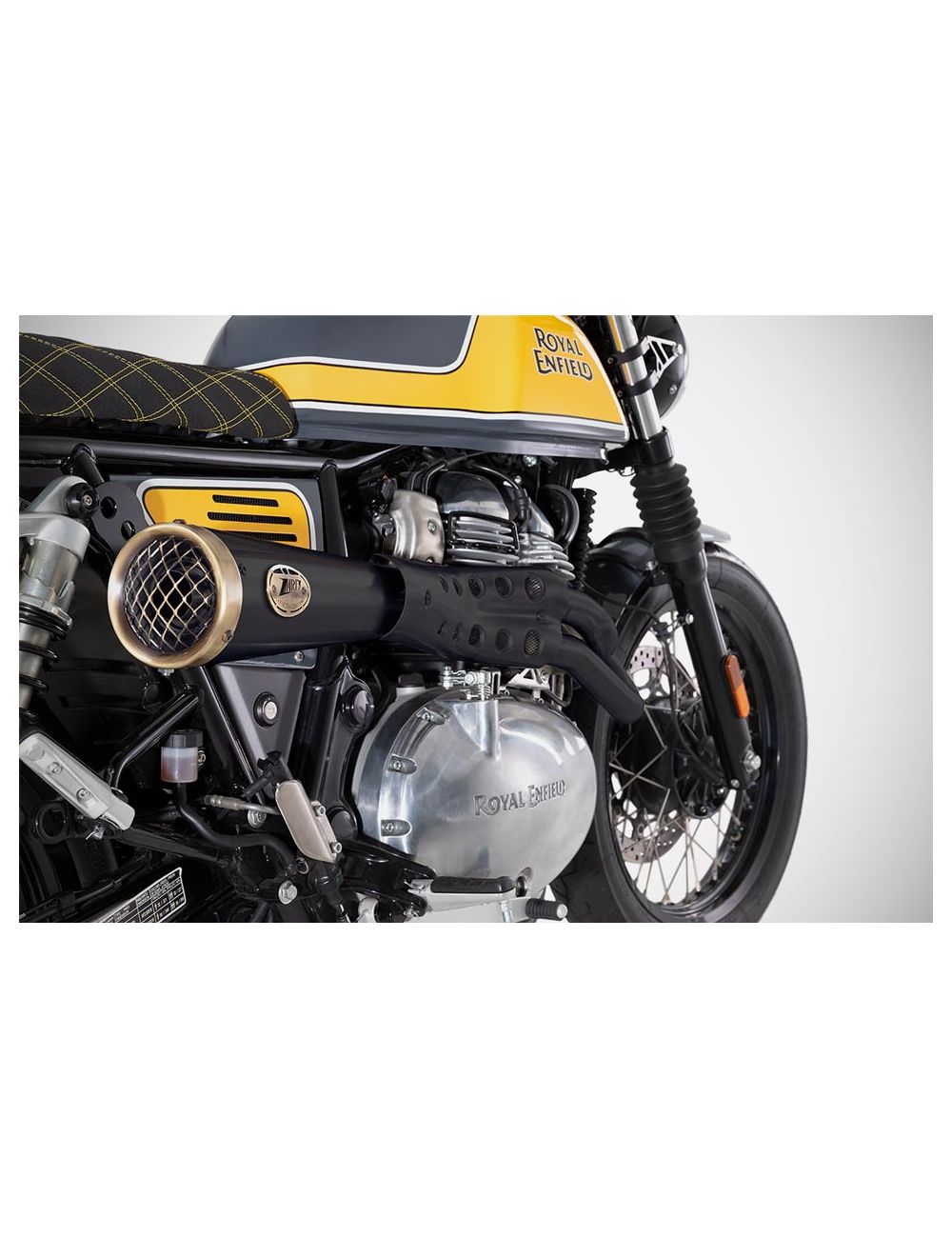 Royal Enfield Continental GT 650 19-24 FULL KIT Silenziatore in Acciaio Inox Aisi 304 Nero Cerakote Zard