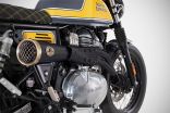 Royal Enfield Continental GT 650 19-24 FULL KIT Silenziatore in Acciaio Inox Aisi 304 Nero Cerakote Zard