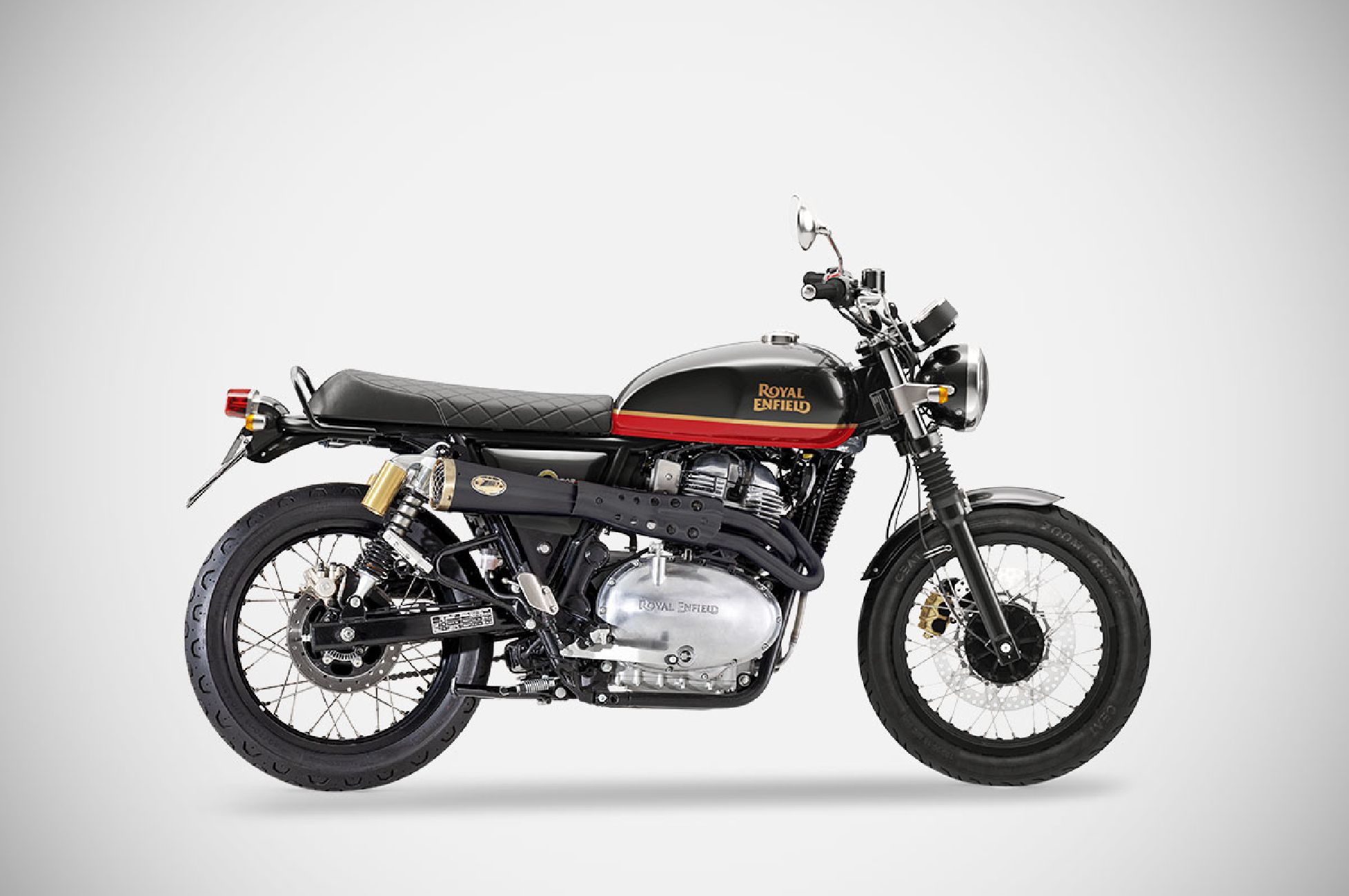 Royal Enfield Interceptor 650 21-24 FULL KIT Aisi 304 Stainless Steel Black Cerakote Zard