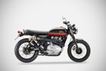 Royal Enfield Interceptor 650 21-24 FULL KIT Silenziatore in Acciaio Inox Aisi 304 Nero Cerakote Zard