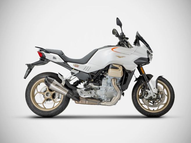 Moto Guzzi V100 Mandello 2023 Slip-On Scarico in Titanio Racing Omologato