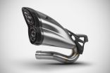 Triumph Rocket 3 Storm 24-25 SLIP-ON KIT Racing Silenziatore in Acciaio Inox Aisi 304 Satinato Zard