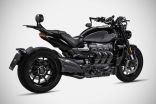 Rocket 3 Storm 24-25 SLIP-ON KIT Racing Silenziatore in Acciaio Inox Aisi 304 Nero Cerakote Zard