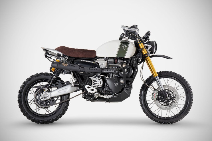 Triumph Scrambler 1200 sistema di scarico completo full kit acciaio inox racing (2024-2026) - Zard