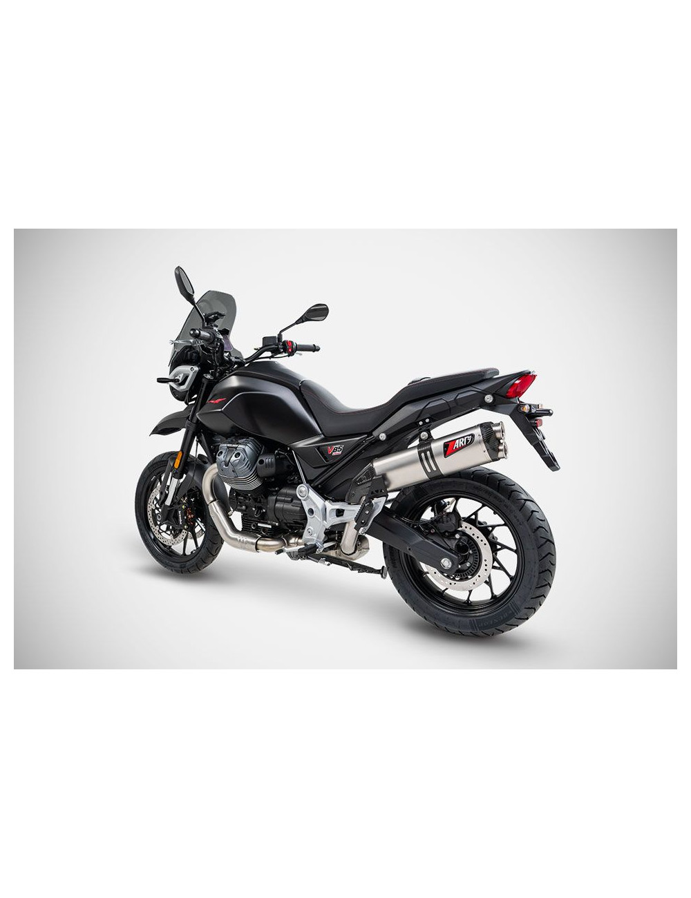 Moto Guzzi V85 TT 25 26 Slip-On Silencer Stainless Steel Titanium Racing Euro 5 plus - Zard