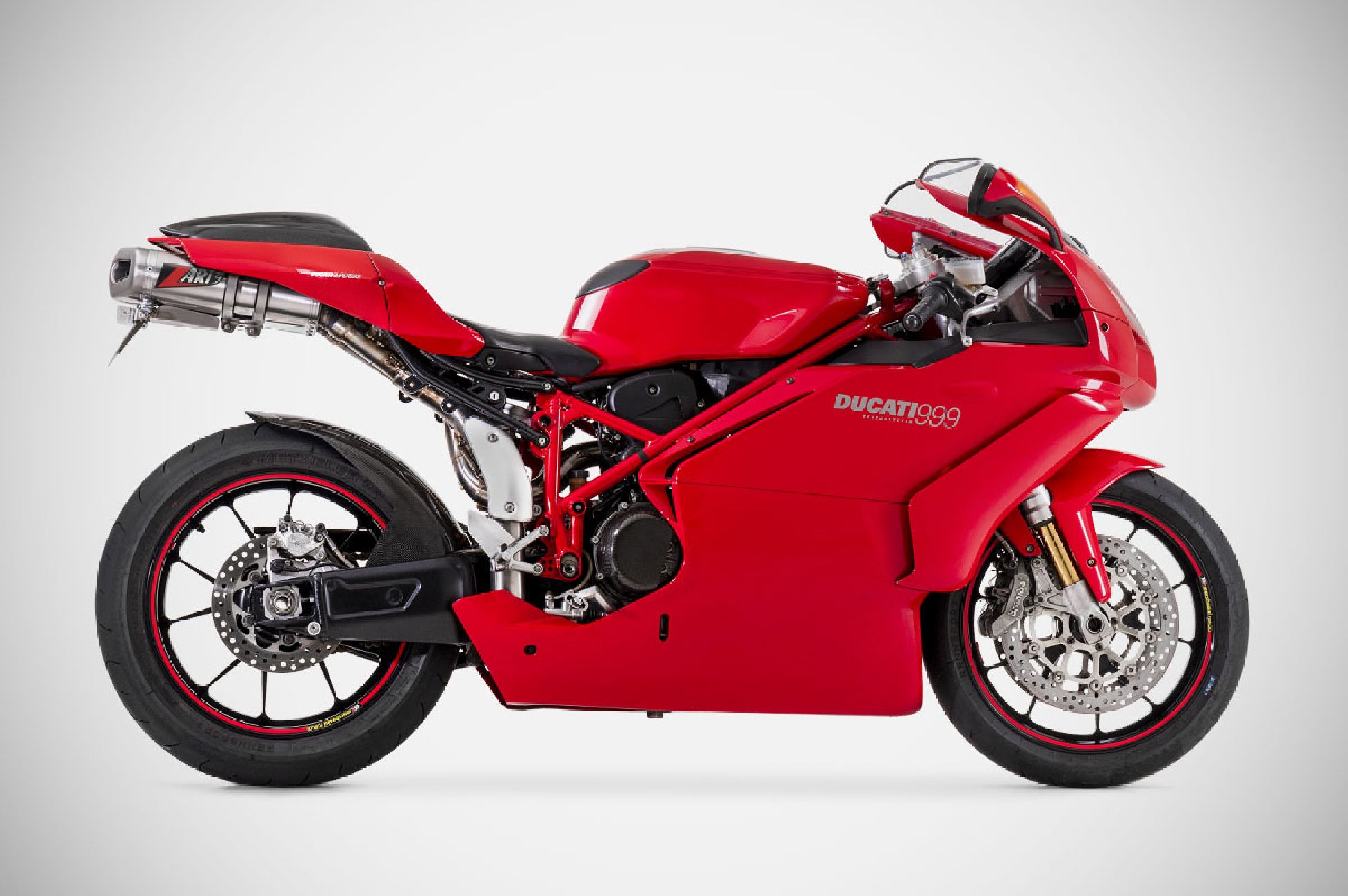 Ducati 999 coppa bassa biposto sistema di scarico completo full kit acciaio inox AISI 304 racing 2003 - 2005 Zard