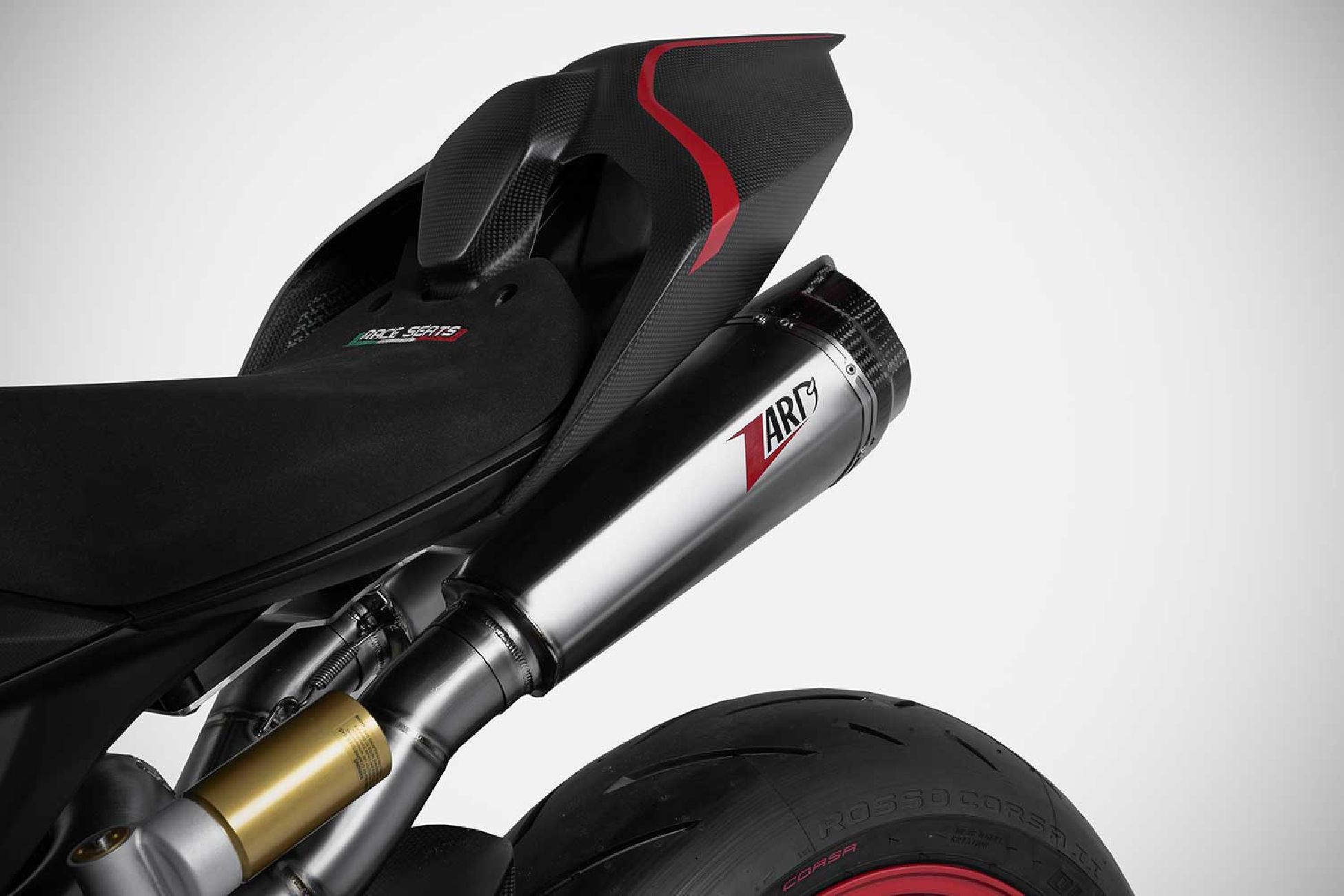 Panigale v2 Ducati exhaust ZARD Exhaust Titanium and Stainless Steel
