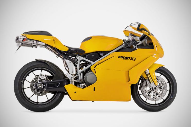 Ducati 749 coppa alta biposto sistema di scarico completo full kit acciaio inox AISI 304 racing 2003 - 2006 Zard