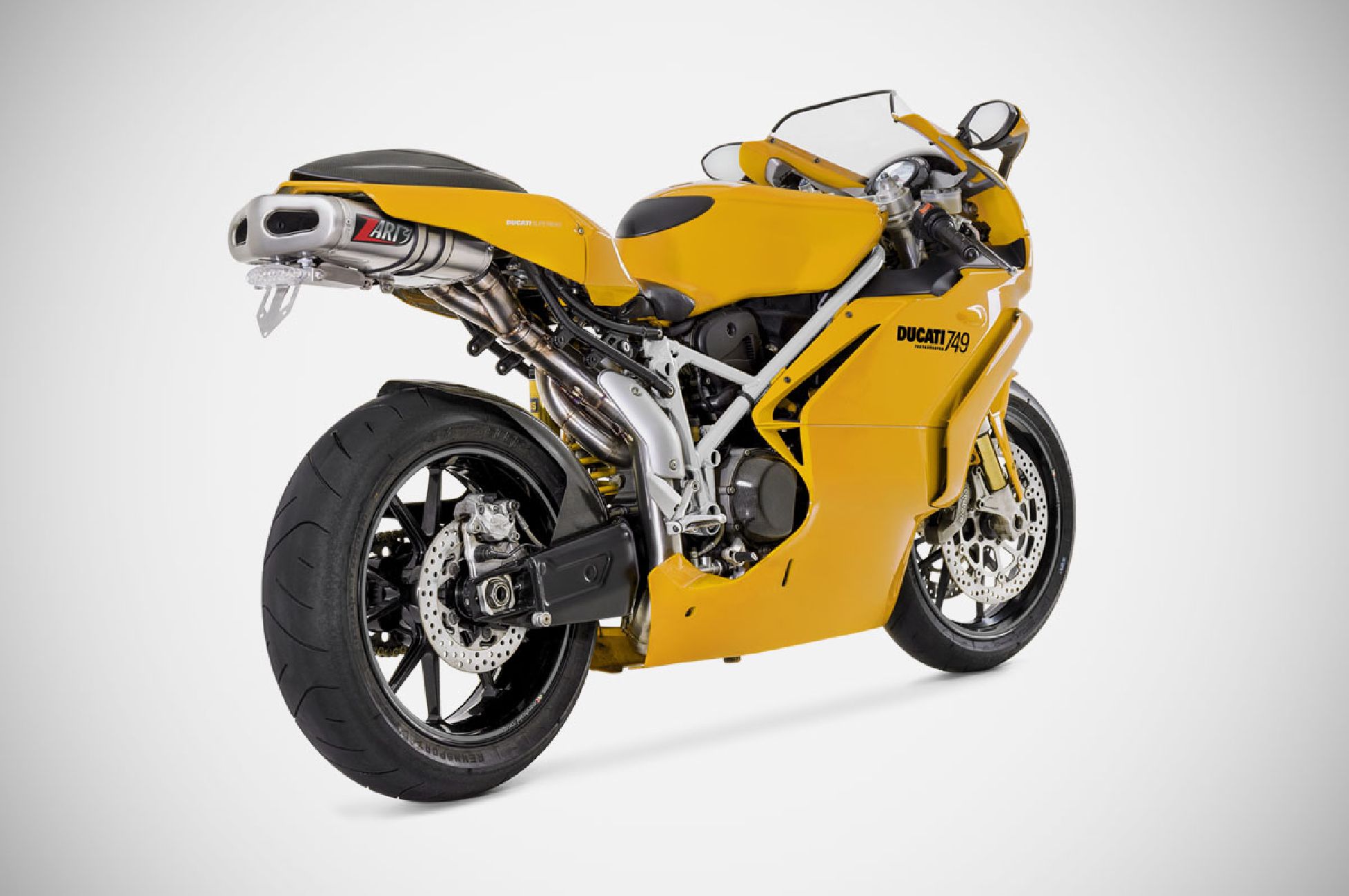 Ducati 749 coppa alta biposto sistema di scarico completo full kit acciaio inox AISI 304 2003 - 2006 Zard