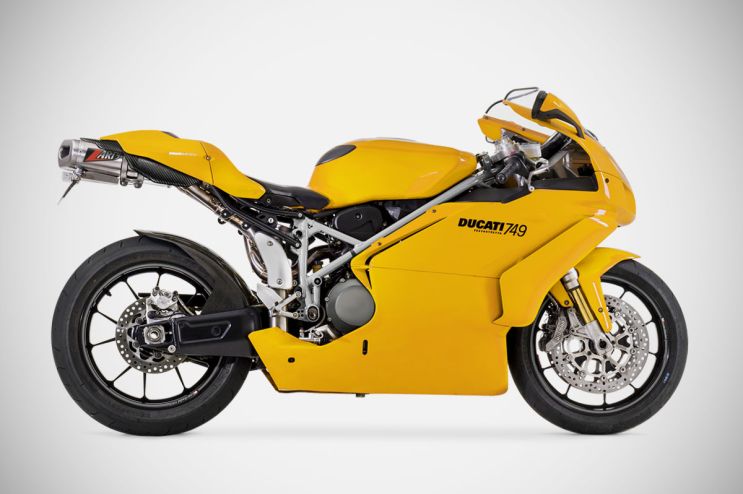 Ducati 749 coppa bassa monoposto sistema di scarico completo full kit acciaio inox AISI 304 racing 2003 - 2005 Zard